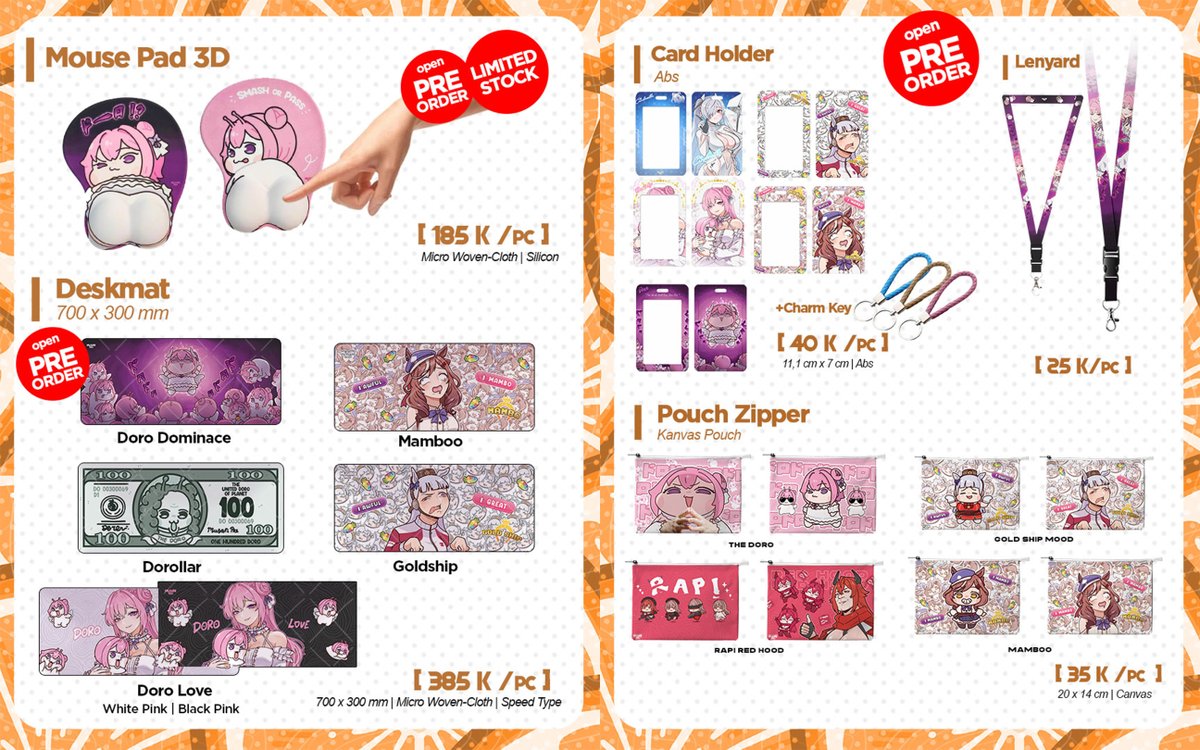 Catalogue Comifuro 22 
Booth AA 07-08
📍Ice BSD, Tangerang, Indonesia
📆16 - 17 May 2026
⏰PO 1 - 9 May 2026 ( Local ID Only ) : forms.gle/BmrdrUd8TTLEJ9…

#cf22 #comifuro22 #nikke #doro