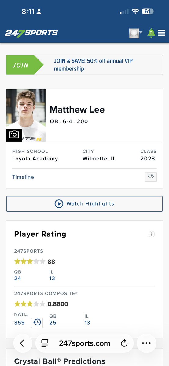 MLeeQB11's tweet photo. Thanks @247Sports for the updated ranking!  

Back to work…

@Loyola_FB @TomLoy247 @Andrew_Ivins @QBC_Nashville @BradMaendler @QBCountry @Coach_Sinagoga https://t.co/epMWkJyB7s