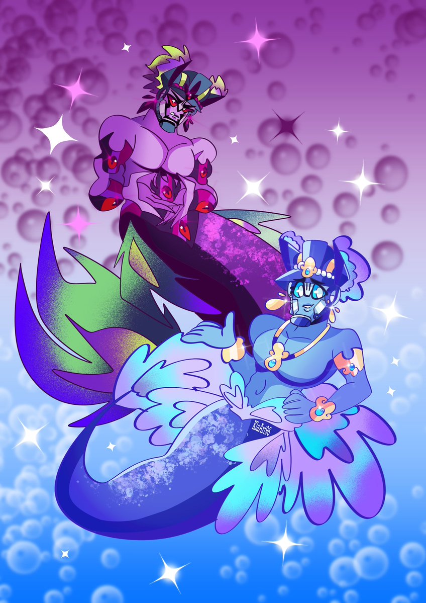 happy first day Mermay here is Prince optimus and ShatteredGlass
