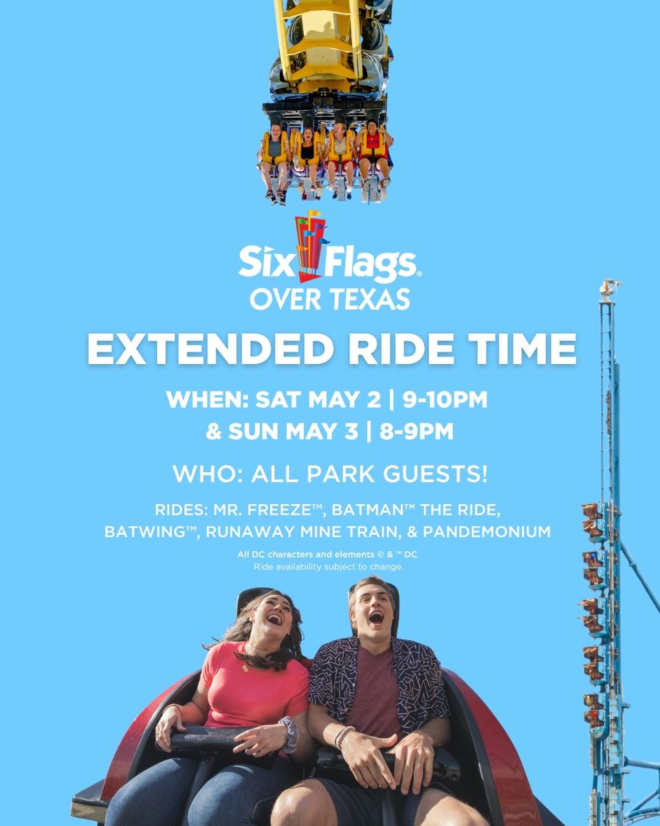 Six Flags Over Texas tweet media