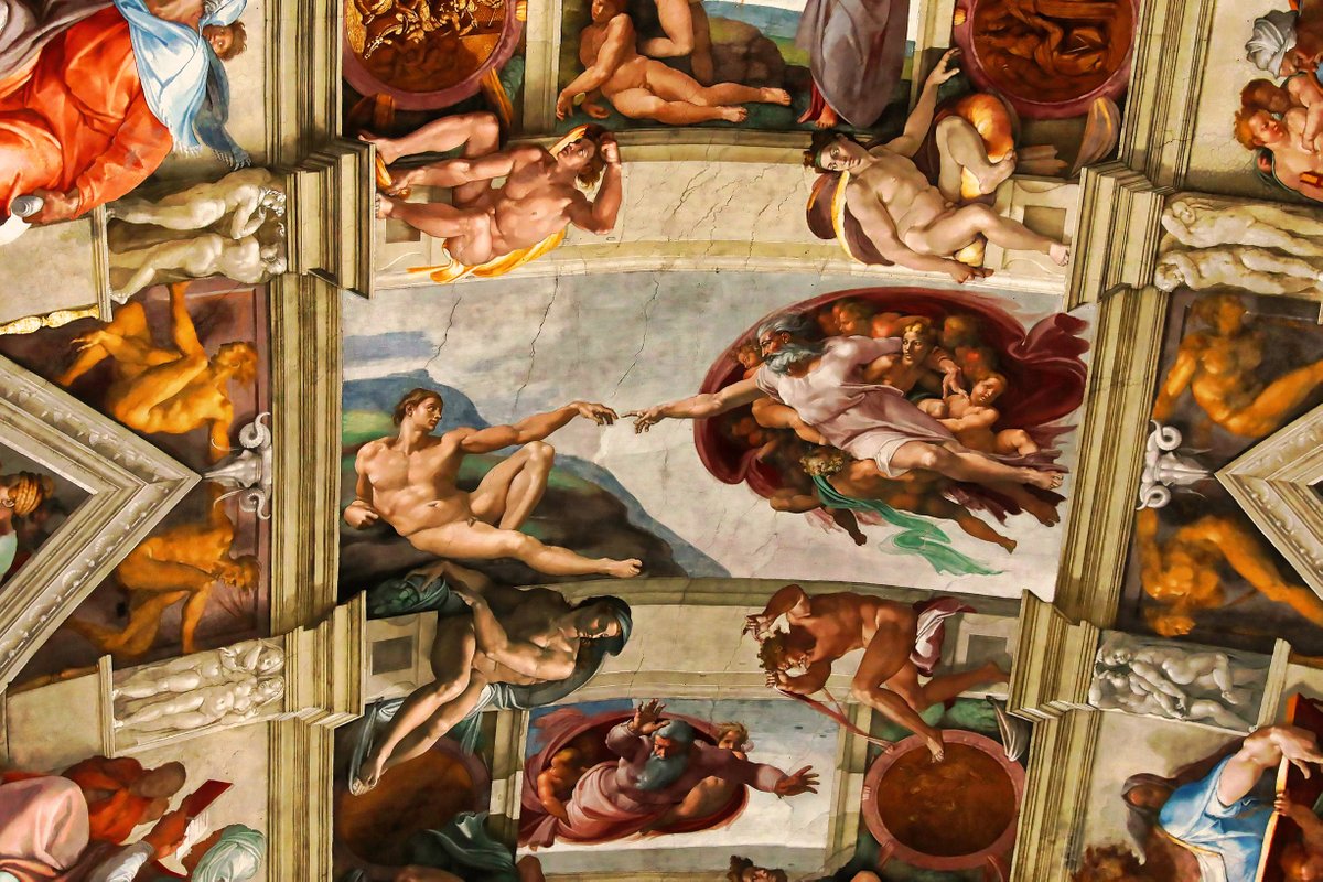 DreamlinerCo's tweet photo. The Creation of Adam, by Michelangelo (1512) https://t.co/asVdvFX8lp
