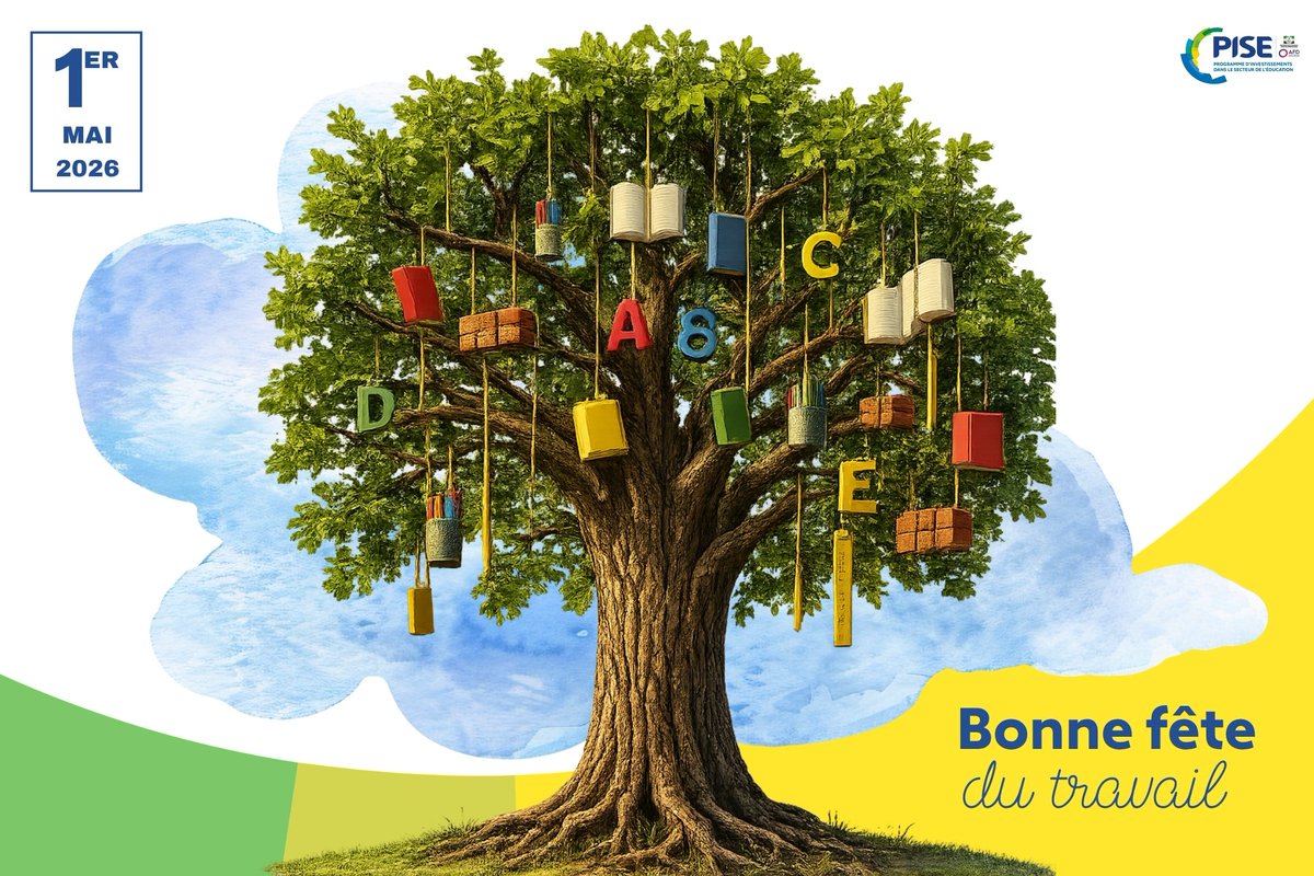PISEGabon's tweet photo. 🌿En ce #1erMai, célébrons le travail qui fait grandir notre avenir.
📚Éduquer
🛠️Former
🏗️Construire
Autant d’actions qui nourrissent un même objectif : l’essor vers la félicité.
Chaque effort compte. Chaque engagement construit demain. ✨

#FêteDuTravail #PISE #Gabon #Éducation https://t.co/k3LXHdio1E