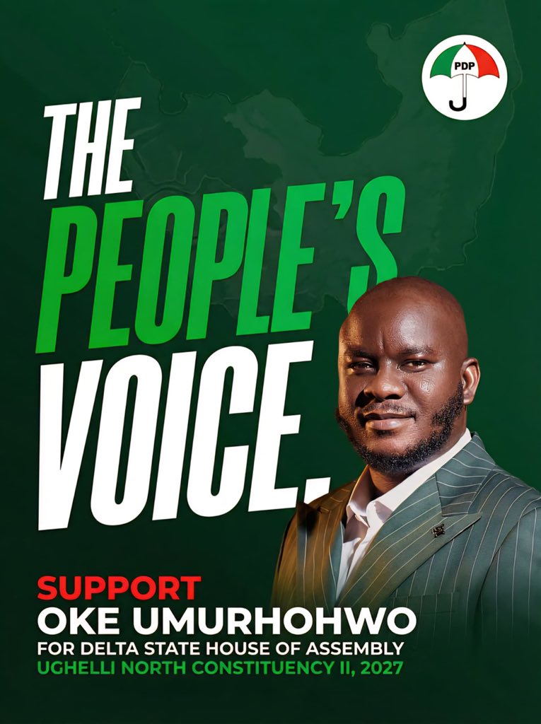 Deltans,

<a href="/Morris_Monye/">Morris Monye</a> 
<a href="/spiRiituaL/">🦉 🧘🏽‍♂️spiRituaL🧘🏽‍♂️</a> 
<a href="/OkeStalyf/">Oke Umurhohwo</a> 

will be banking on your votes in 2027. We will deliver