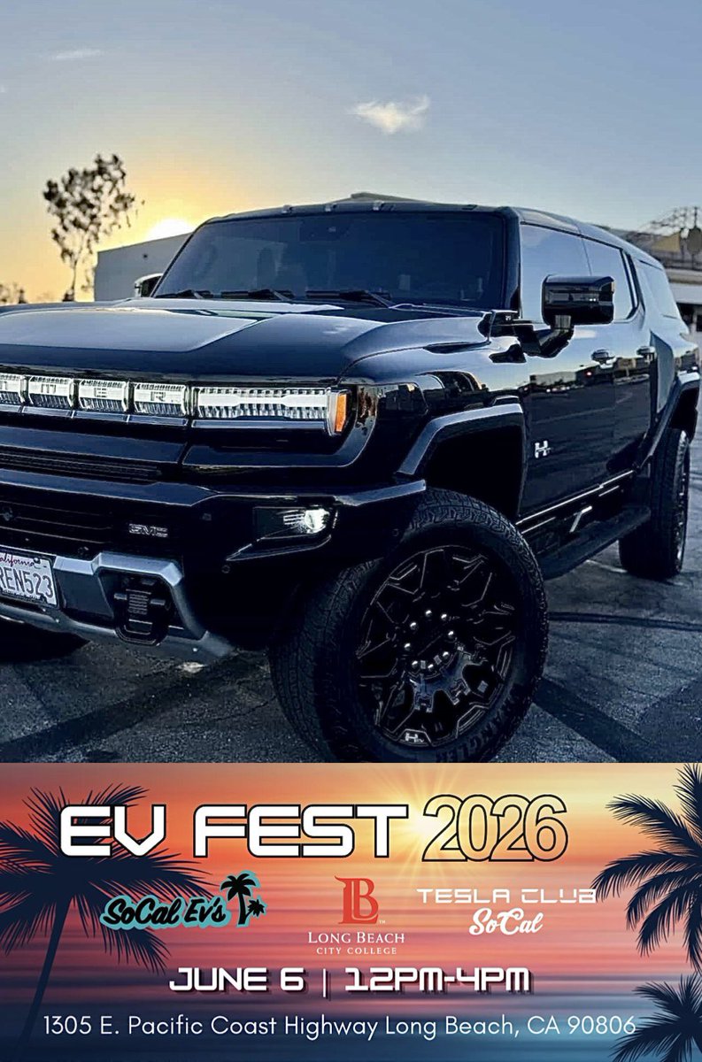 SoCalEVs's tweet photo. EV FEST Car Show! 
CONFIRMED: @Kachik88 

#evfest #socalevs #teslaclubsocal #fthepump https://t.co/KYO2AG7sQP