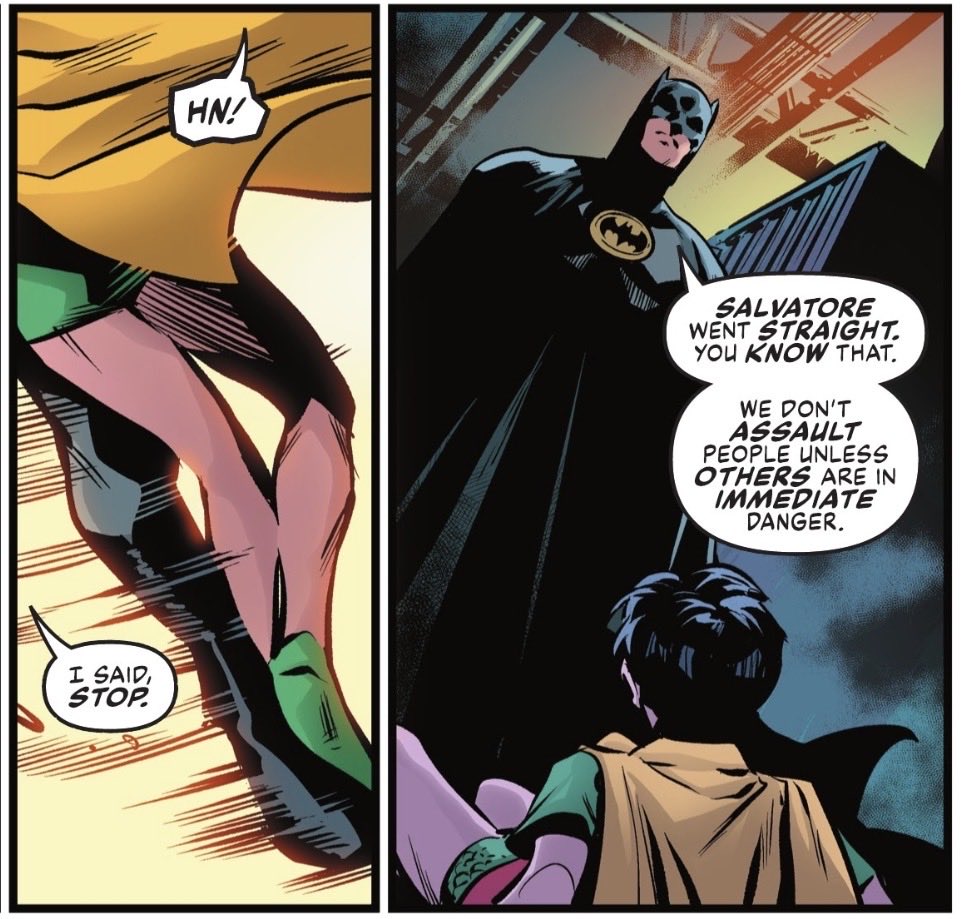 That said, with regard to my previous quote on this, I was reading the “Batman by Chip Zdarsky Omnibus” that came out last week.

It remains amazing how *insistent* modern Batman comics are that the billionaire vigilante who recruits child soldiers is *not* problematic.