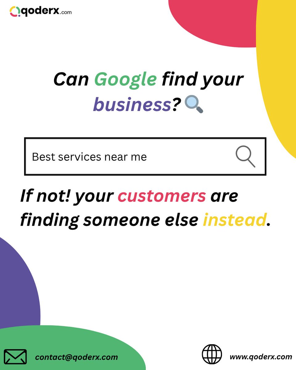 tooba_muneeb's tweet image. Can Google find your business? 🔍

If not, your customers are finding someone else.

When did you last search your own business? 👇
#Qoderx #SEO #StartupGrowth #ReactNative