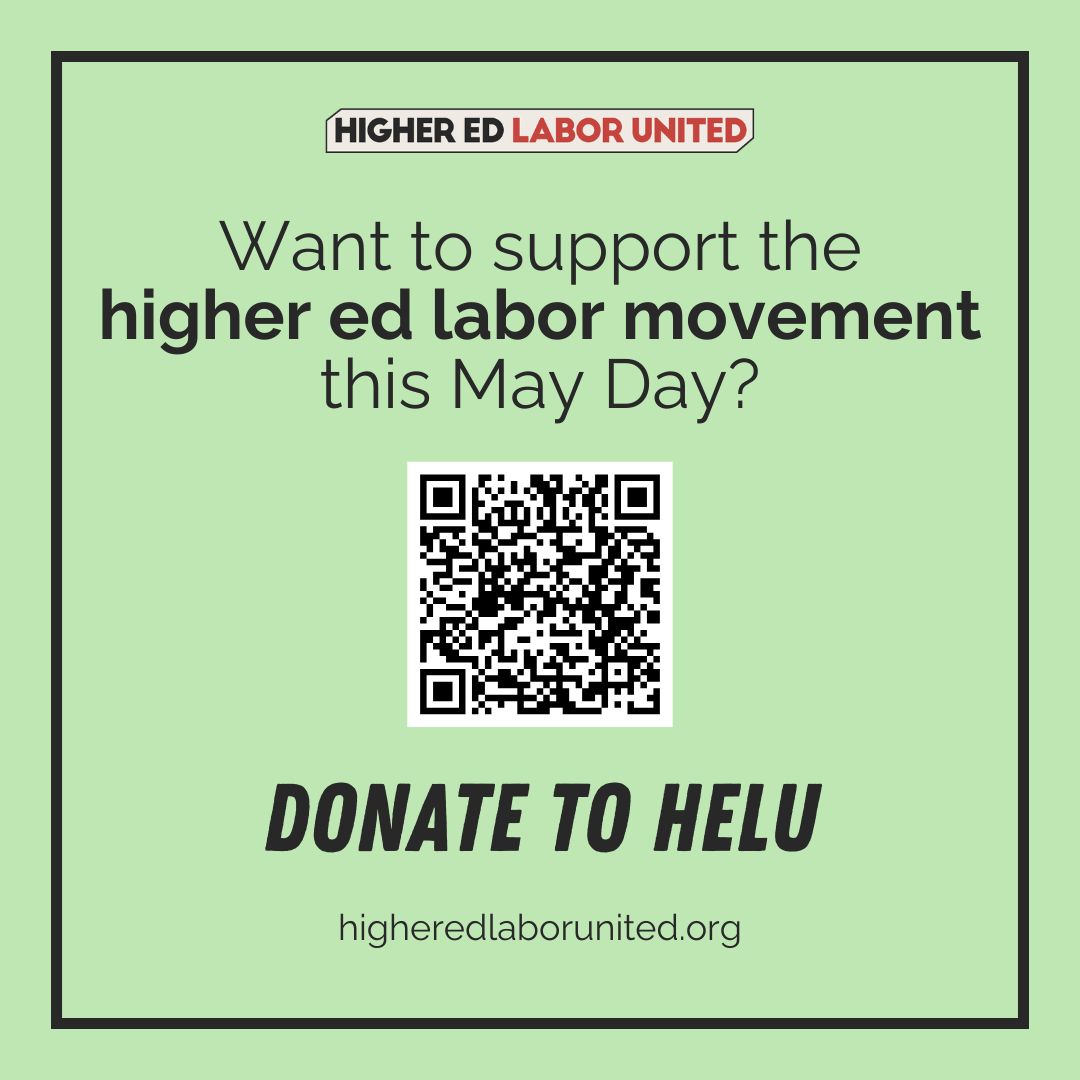 Higher Education Labor United (HELU) tweet media