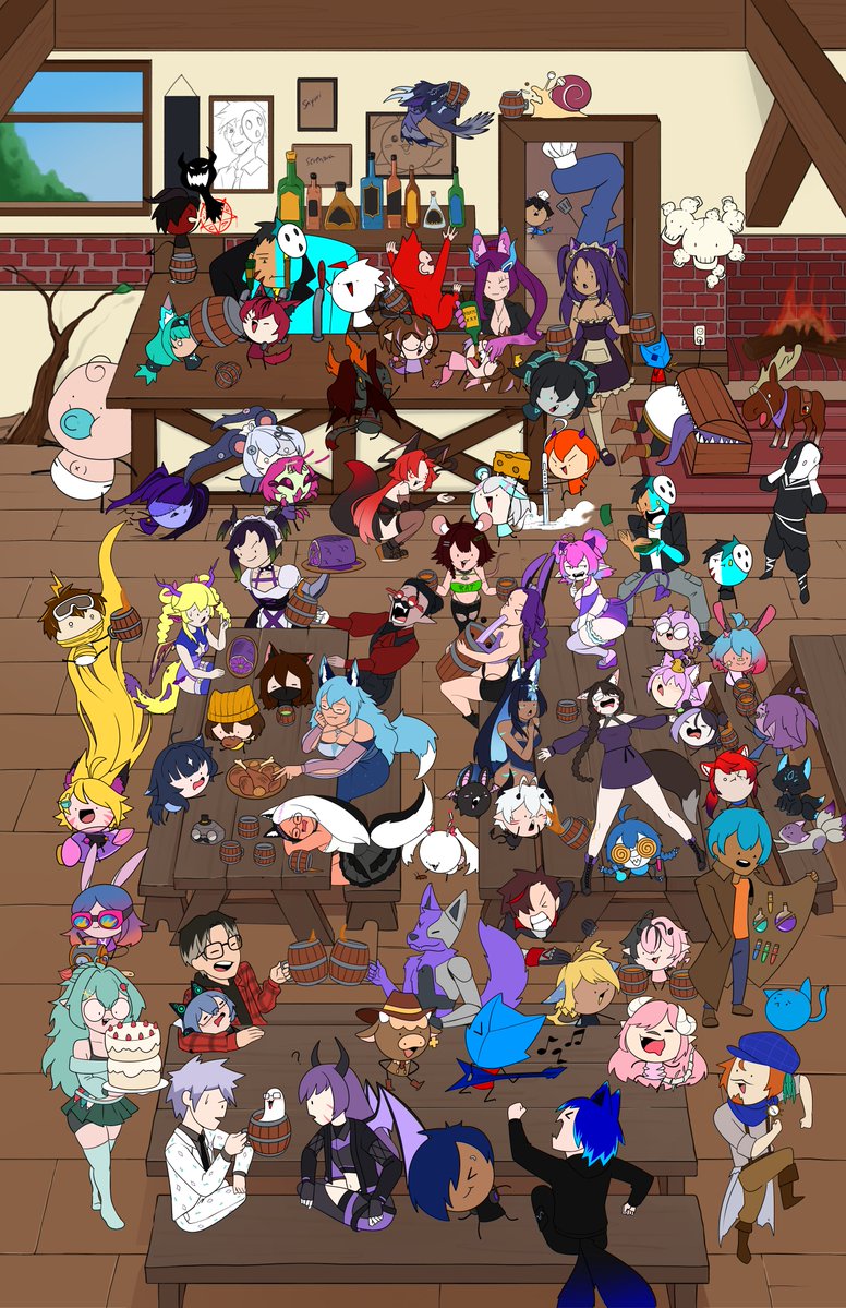 and with that. THE FLAT COLORS ARE DONE. Just gotta add some shading, cast shadows and lighting and its finally done!