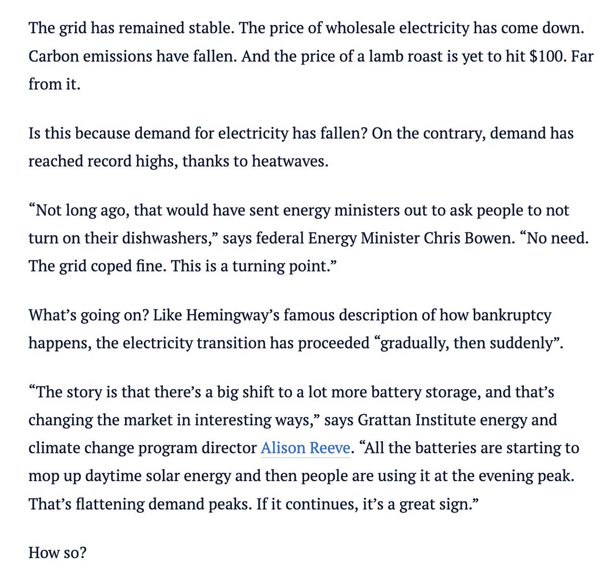 Peter_Fitz's tweet image. A must read, by Hartcher. The people have led the renewables revolution, and won. Only One Nation and the Coalition don't get it. 
#Auspol
Renewable energy in Australia: The people have voted with their rooftops, but the Coalition is still not on board smh.com.au/politics/feder…