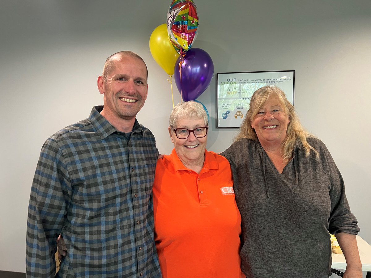 CRCCoop's tweet photo. We've had a number of long-term employees reach their Rule of 80 Bonus this year! CRC recognizes long-term employees for their dedication and service to CRC and its membership. Congratulations to Annette, Margaret, Janet, and Mark for reaching this major milestone!! 🏆 👏 https://t.co/CJtXYLoIPJ