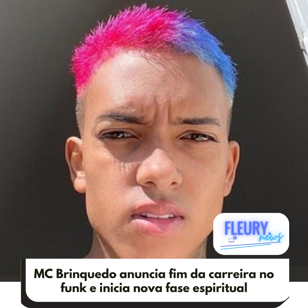 jefersonfleury's tweet image. FLEURY.news: 
🚨 MC Brinquedo anuncia fim da carreira no funk e diz que agora vai dedicar sua vida a Deus

Saiba mais 👉 fleury.news/2026/05/mc-bri…

#Mcbrinquedo  #funk