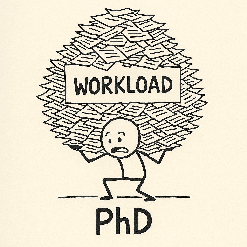 JuanluCaba_Unex's tweet image. Si haces un PhD y no te pesa la carga de trabajo…
no estás haciendo un PhD 😅
Comenta tu experiencia.
#Doctorado #Academia