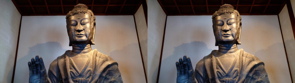 a2Jybqr9n3xzQqi's tweet image. 飛鳥寺、飛鳥大仏、釈迦如来（２）
#3D, #立体視, #飛鳥寺, #飛鳥大仏, #立体写真, #ステレオ写真, #stereoscopic