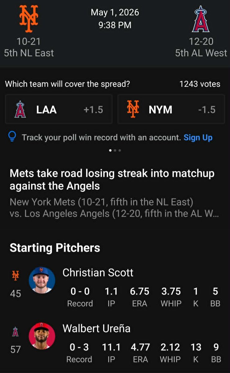 GutterBallet27's tweet image. Thank the Galactic Heavens I'm not watching this Shitfest. Holy Balls Batman. #LAA #Angels #Mets #SuckersBet #BetTheHouse