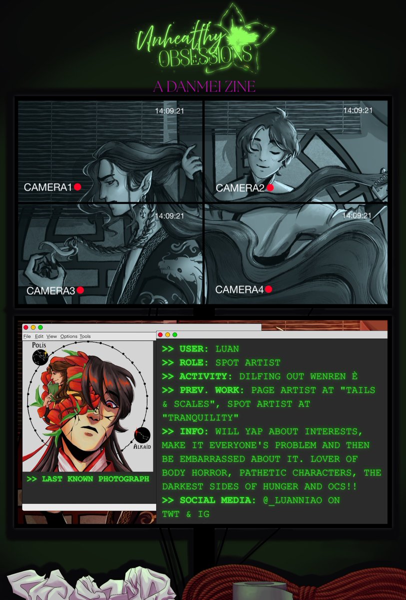 obsessionszine's tweet photo. Abductee Spotlight: 

>> Cell #32: @_Luanniao https://t.co/lzQG8PAp25