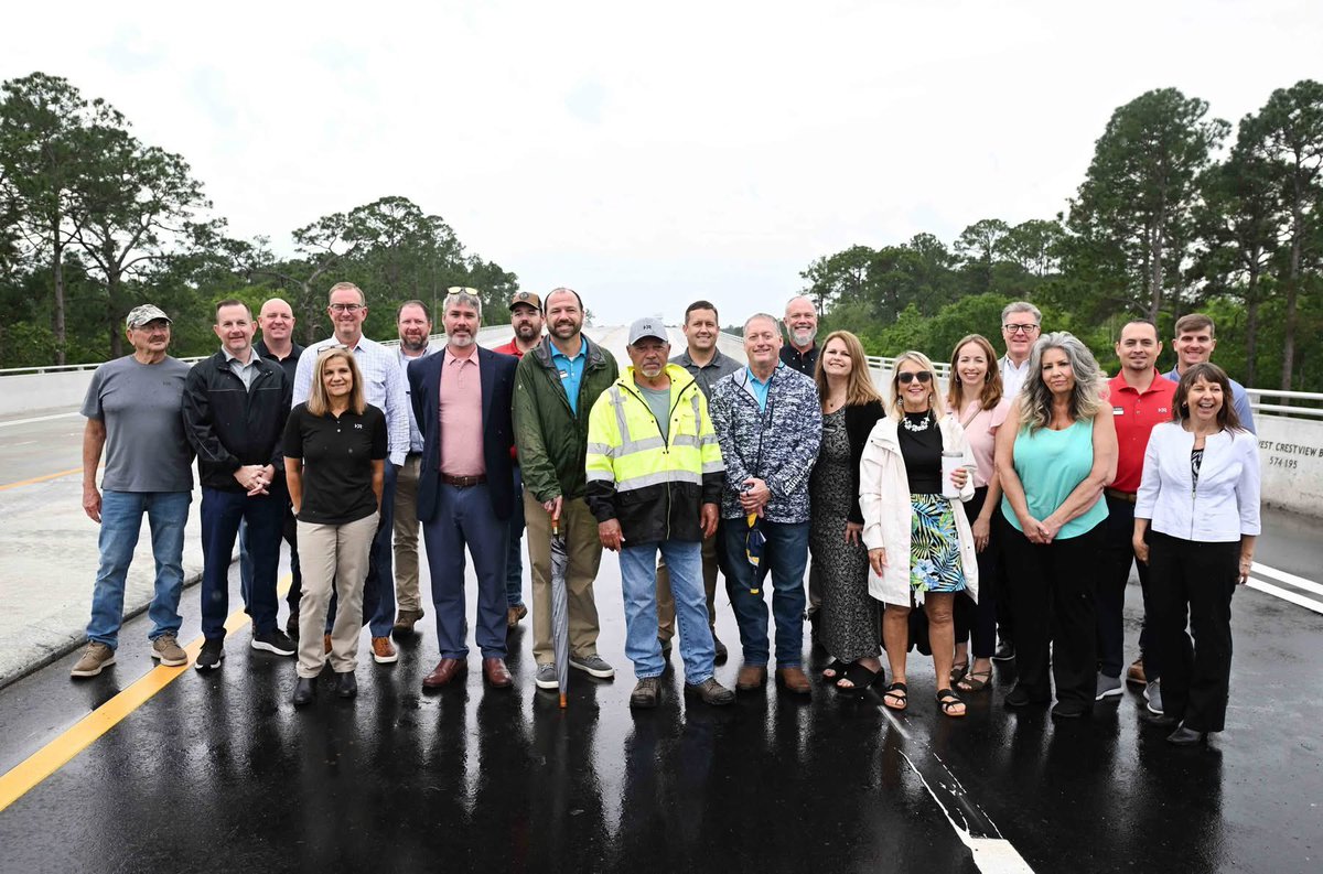 PatronisFL's tweet photo. Today, my team had the privilege of attending the ribbon cutting ceremony for the Southwest Crestview Bypass.

This project marks a major step forward in improving traffic flow and supporting continued growth in our community. Great to stand alongside local leaders who helped make this possible.