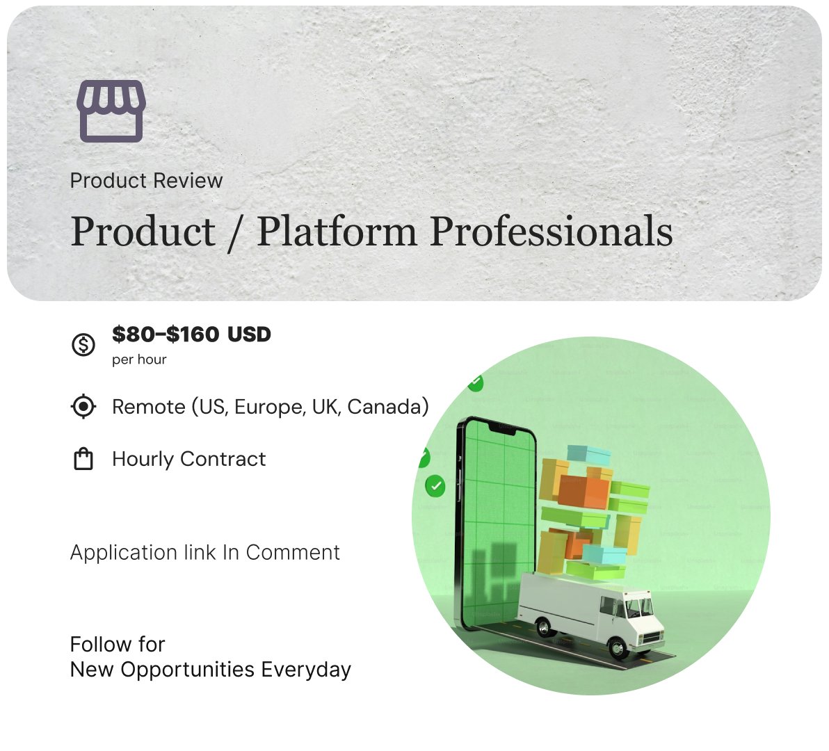 rPathak_'s tweet image. 🚀 Product / Platform Professionals

$80–$160/hr • Remote

Review product docs &amp;amp; give structured feedback

• 2+ yrs exp  
• PM / Platform / Tech  
• Flexible  

Apply →t.mercor.com/Dmezi

Follow for more high-paying roles 🚀

#ProductManagement #RemoteJobs #Hiring