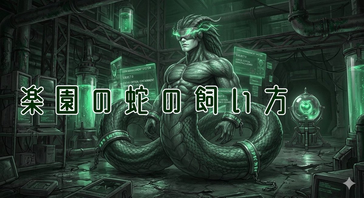 skmrKOA01's tweet image. 仮タイトルとシナリオの出だし。掌編予定
#ゲーム制作　#楽園の蛇の飼い方　#AIイラスト
