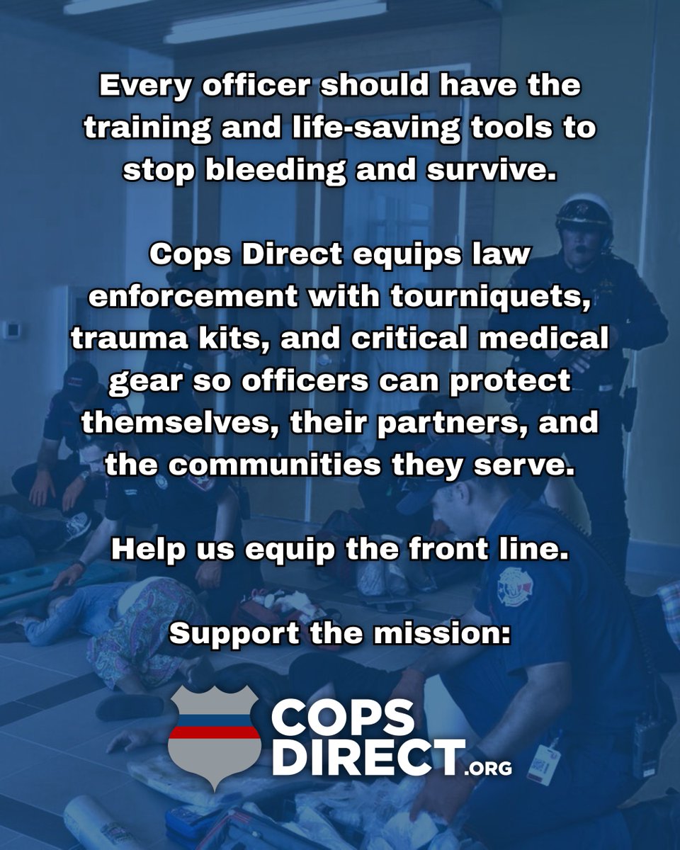 CopsDirect's tweet photo. Training is there. Knowledge is there.
The problem? The gear isn’t.
Officers are first on scene—but too often lack the tools to save lives. That’s the gap.
Cops Direct delivers real gear, fast—when it matters most.
Support → https://t.co/DnwWIdmB1K
#CopsDirect https://t.co/CSYgqSNE3A