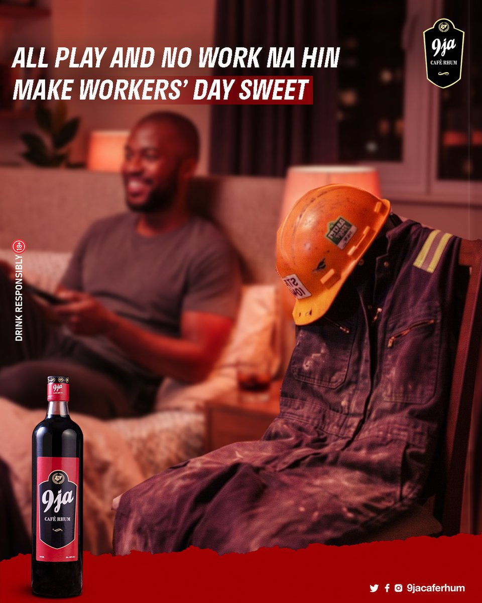 9jacaferhum's tweet image. Happy Workers’ Day!

#MotivationalMonday
#9jaCafeRhum
#Rhumers
#TrueRhumers