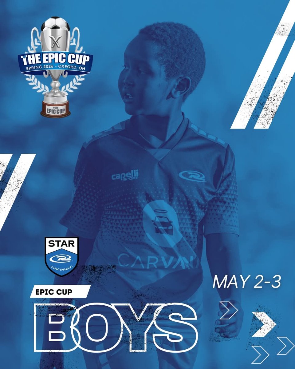 STARSoccerClub's tweet image. 🚨A huge weekend ahead for STAR Rush 🚨

EPIC Cup  
🔵 B2017 White
🔵 B2016 Grey
🔵 B2015 White
🔵 B2015 Grey
🔵 B2013 White
🔵 Boys High School

Presidents Cup  
🔵 G2012 Blue
🔵 B2010 Blue
🔵 B2009 Blue

#WeAreSTAR 
#RUID 
#WeAreTheRush 
@RushSoccer