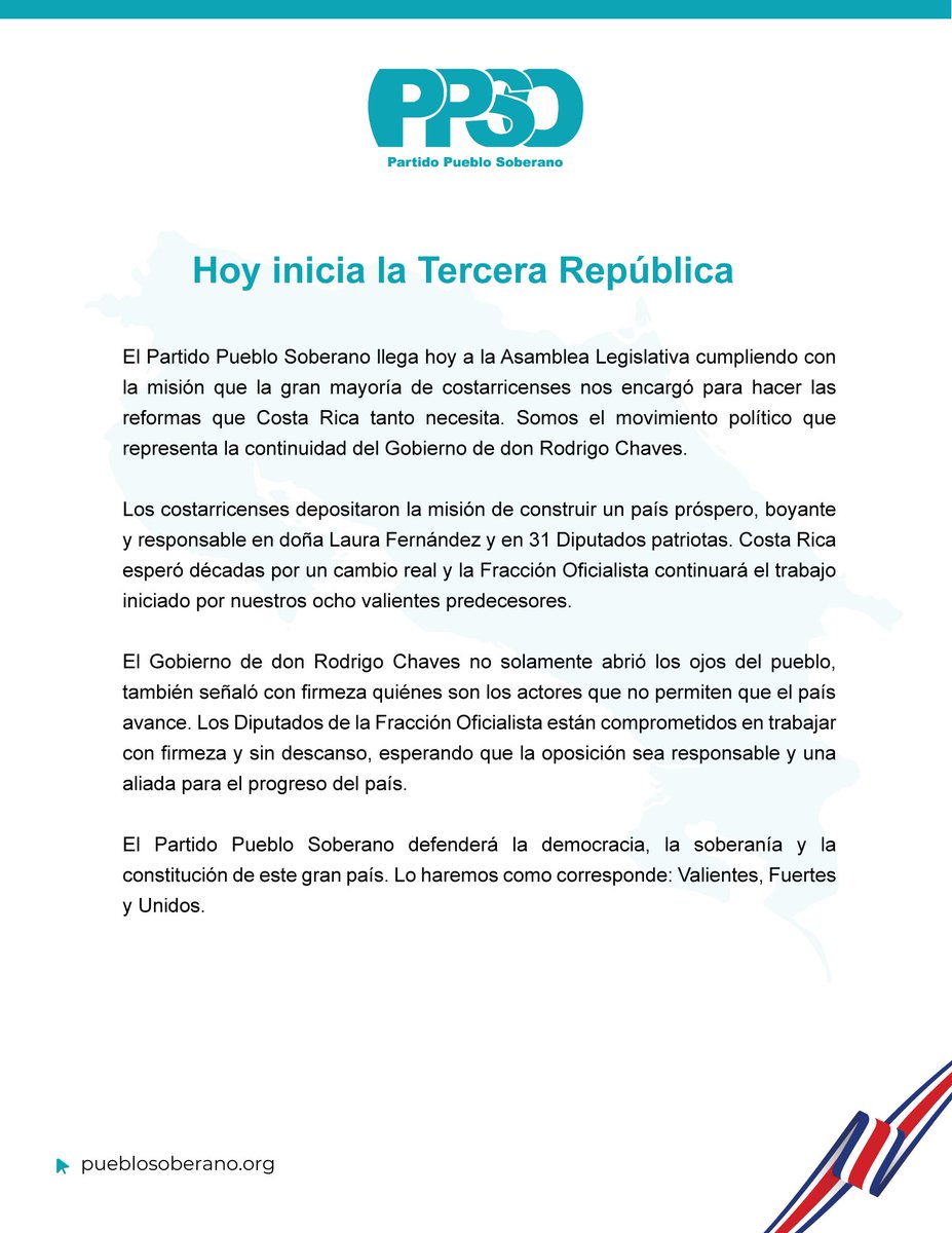 Partido Pueblo Soberano tweet media