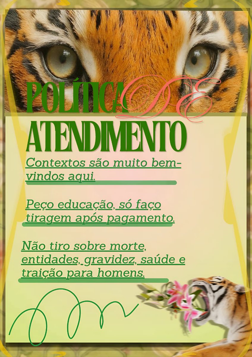 ★ Giu é Cartomante! 🐯 MESA ABERTA tweet media