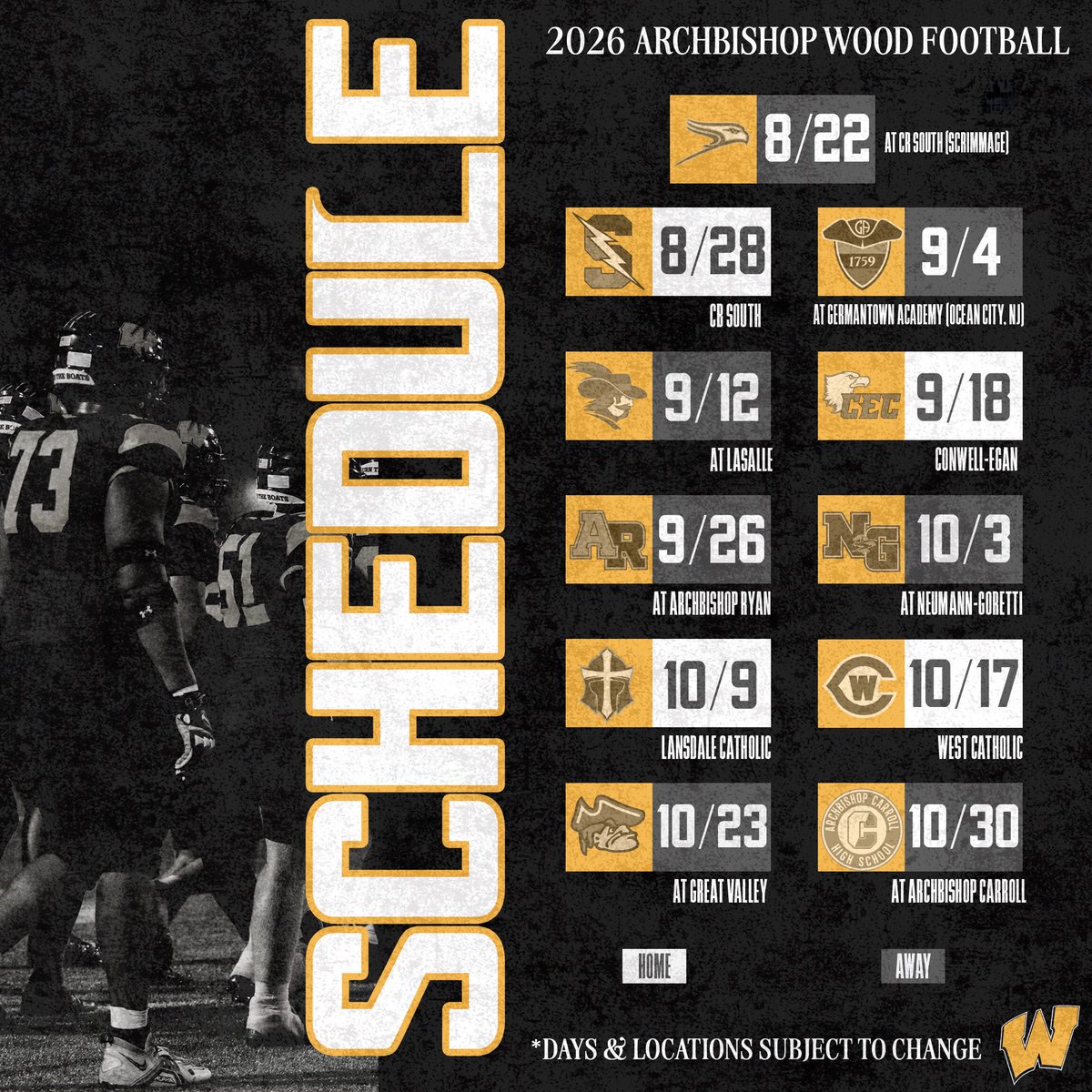 Archbishop Wood Football tweet media