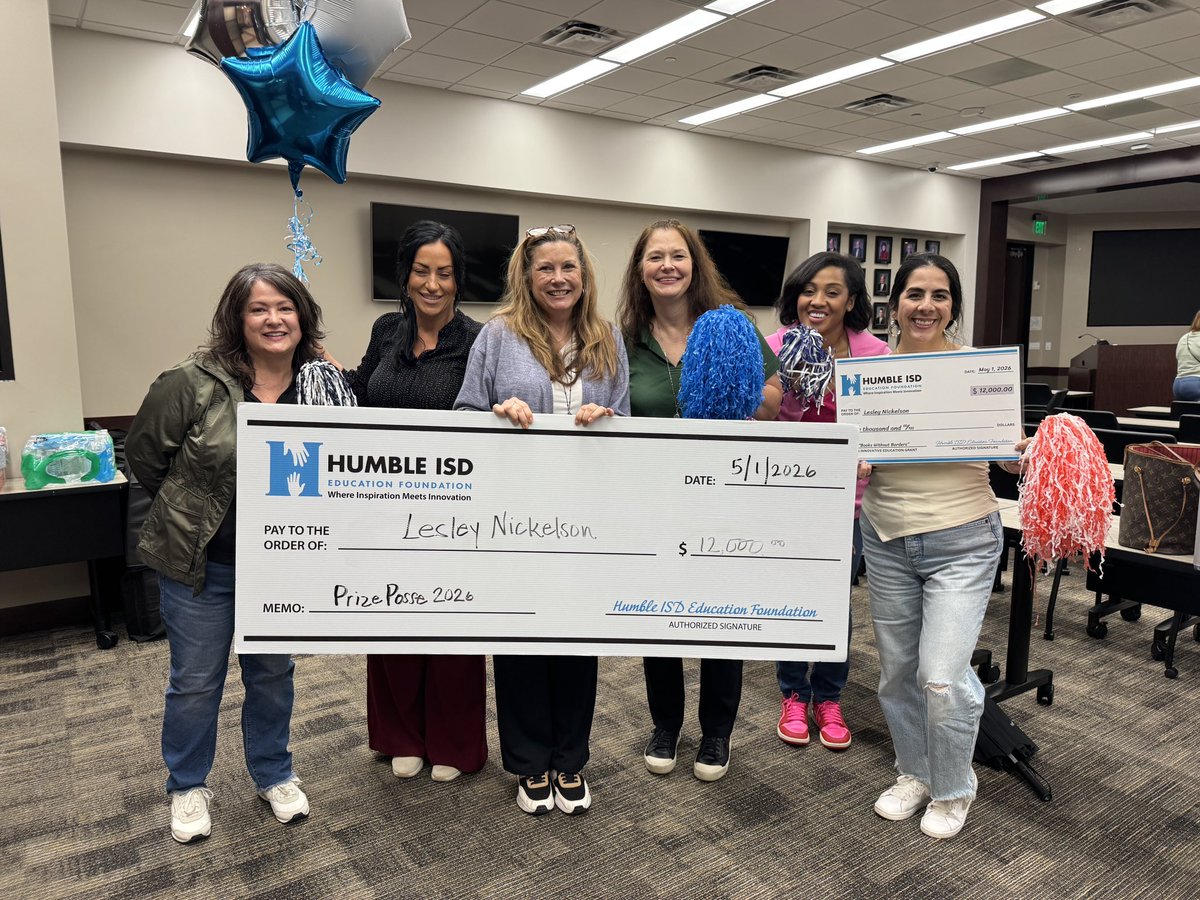 HumbleISD_lib's tweet photo. Libraries for the win. Thank you Education Foundation for funding our digital ebooks grant providing access to books for students  24/7.  @HumbleISD_FDN @HISDParents https://t.co/AfBnQKtIcp