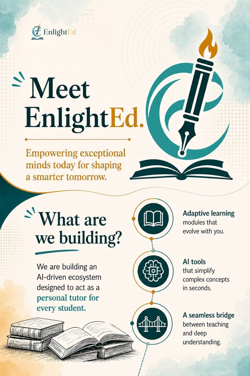 EnlightEd_edu's tweet photo. Education hasn’t evolved as fast as the world around it. Technology is redefining how we live. But learning is still limited to school hours.
It’s time for real-time learning. We’re building towards that shift with EnlightEd.
#EdTech #AIinEducation #FutureOfLearning #StartupIndia https://t.co/ruApAMeteH