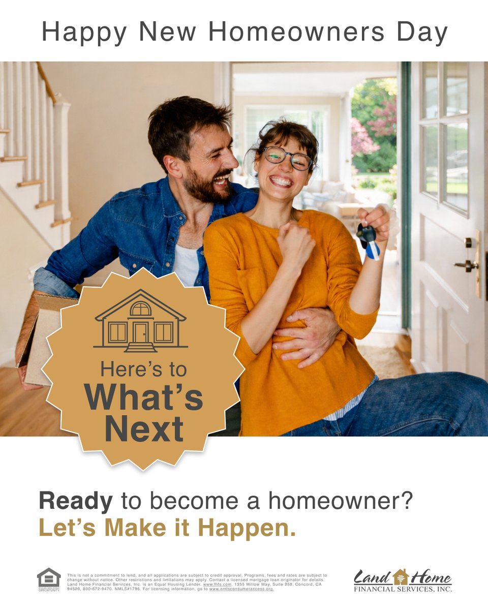 Happy New Homeowners Day!

Today is a great time to celebrate the excitement of new homeownership and the start of a new chapter. From move-in day to the memories that follow, owning a home is about more than a property. It is about building a future, creating stability, and
