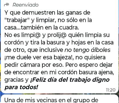 Una que se levantó tranqui el 1 de Mayo !