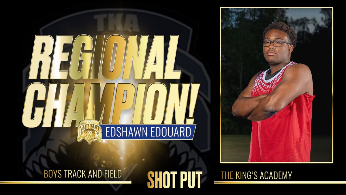 TKALions's tweet photo. Edshawn does it again! He’s bringing regional gold back to TKA in both the discus and shot put!#tkatrack 

@TKAWPB @pbphighschools @ESPNWestPalm https://t.co/zY2S3Zjl2d