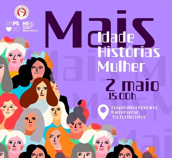 ROSTOS's tweet photo. BARREIRO - Na Cooperativa Operária Barreirense «Os Corticeiros»
«Mais Idade, Histórias de Mulher» o papel, os desafios e o impacto das mulheres na sociedade
https://t.co/f734ViG9Qu https://t.co/8opwduROac