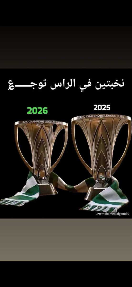 نخبتين في الرأس توجع🏆🏆💚 tweet media
