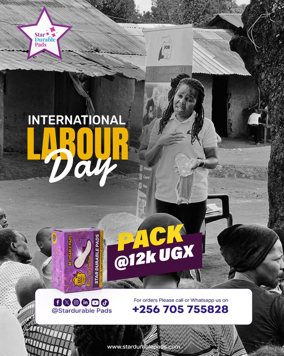 star_pads's tweet photo. This Labour Day, we celebrate the strength, resilience, and dedication of every hardworking woman.

Because every woman deserves comfort that works as hard as she does.
Happy Labour Day from Star Durable Pads.

#LabourDay #StarDurablePads #ComfortThatWorks #EmpoweredWomen https://t.co/MqlHji3JmL