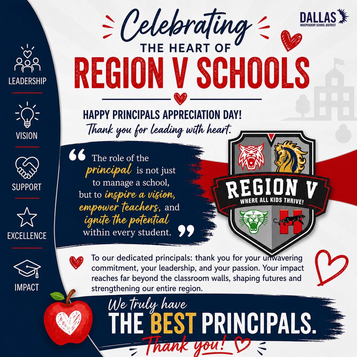 Dallas ISD Region V Schools tweet media
