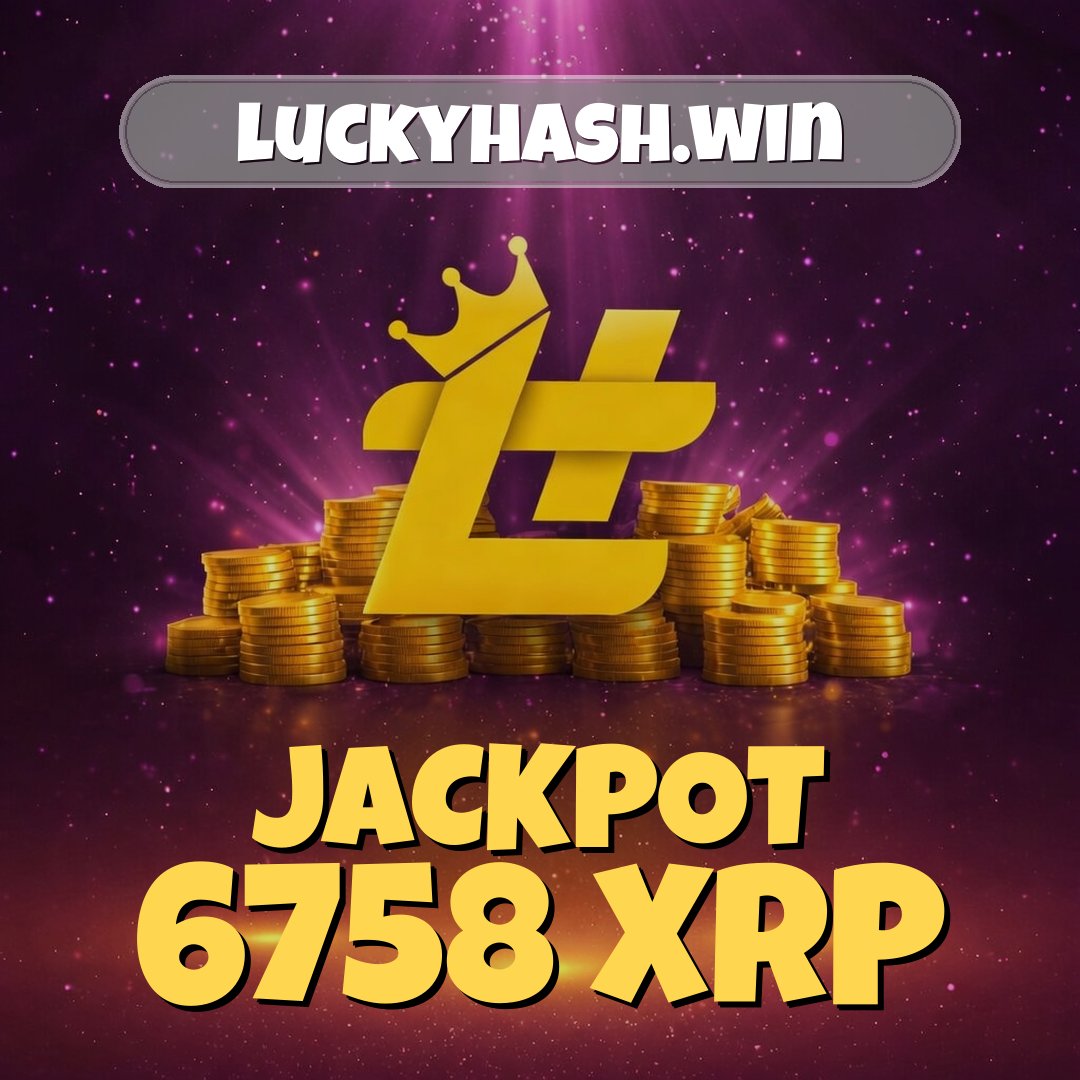 Tomorrow: @LuckyHashWin Draw #934 - Jackpot 6758 XRP Draw time