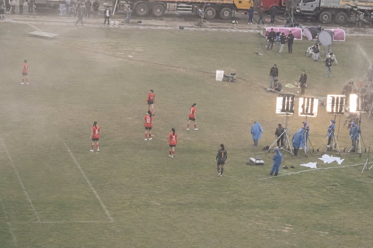 The only thing we are sure of shaolin women soccer is we are gonna see this ground in the movie
Other than that all are assumptions and rumours 

Can’t wait for #stephenchow movie that too with my favs #dilraba in it plus a win for xingdi cp