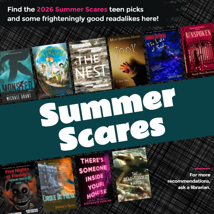 goodnight_lib's tweet photo. There's nothing like those warm, summer frights! 😱 Don't pay attention to what's creeping through the campground and bundle up in your sleeping bag with a good book instead. https://t.co/YoqhkJhP1N