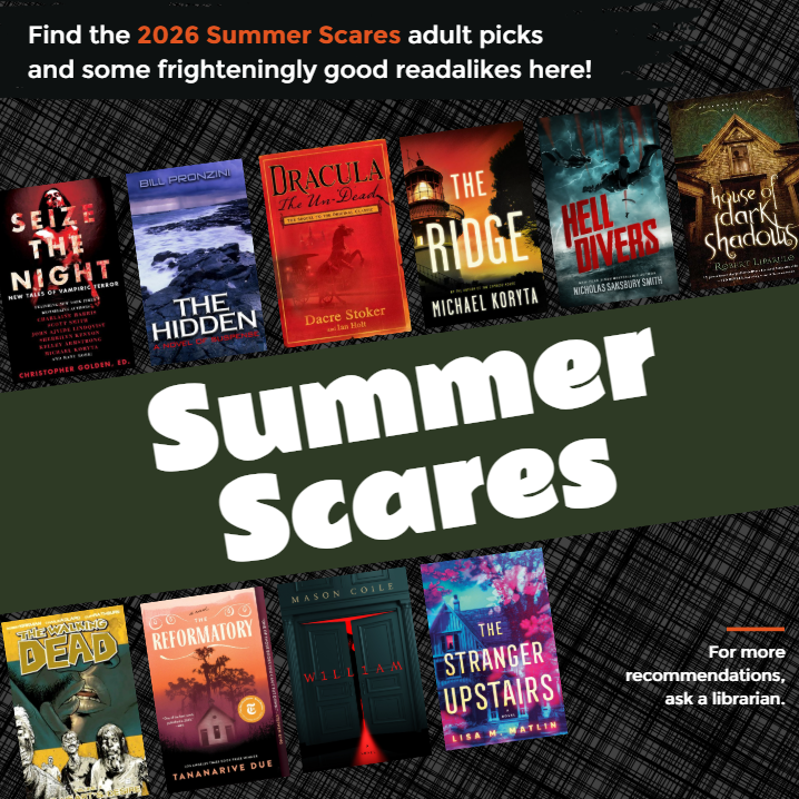 goodnight_lib's tweet photo. There's nothing like those warm, summer frights! 😱 Don't pay attention to what's creeping through the campground and bundle up in your sleeping bag with a good book instead. https://t.co/YoqhkJhP1N