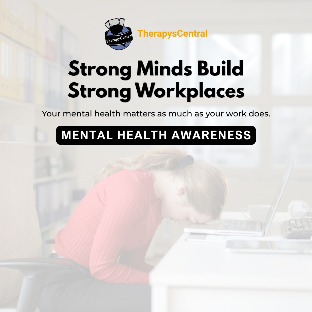Therapyscentral's tweet image. Your mental health matters just as much as your work.
Take a moment to pause, reset, and check in with yourself.
Support, balance, and well-being should be part of every workplace.
#MentalHealthAwareness #WorkplaceWellbeing #MentalHealthMatters #HealthyWorkplace #SelfCare