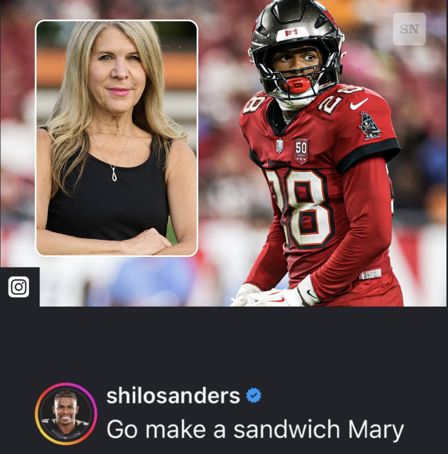 Nepo baby Shilo Sanders tells female reporter Mary Kay Cabot to “go make a sandwich.”

Seems like he should be making her one since he's the one who's unemployed and bankrupt.