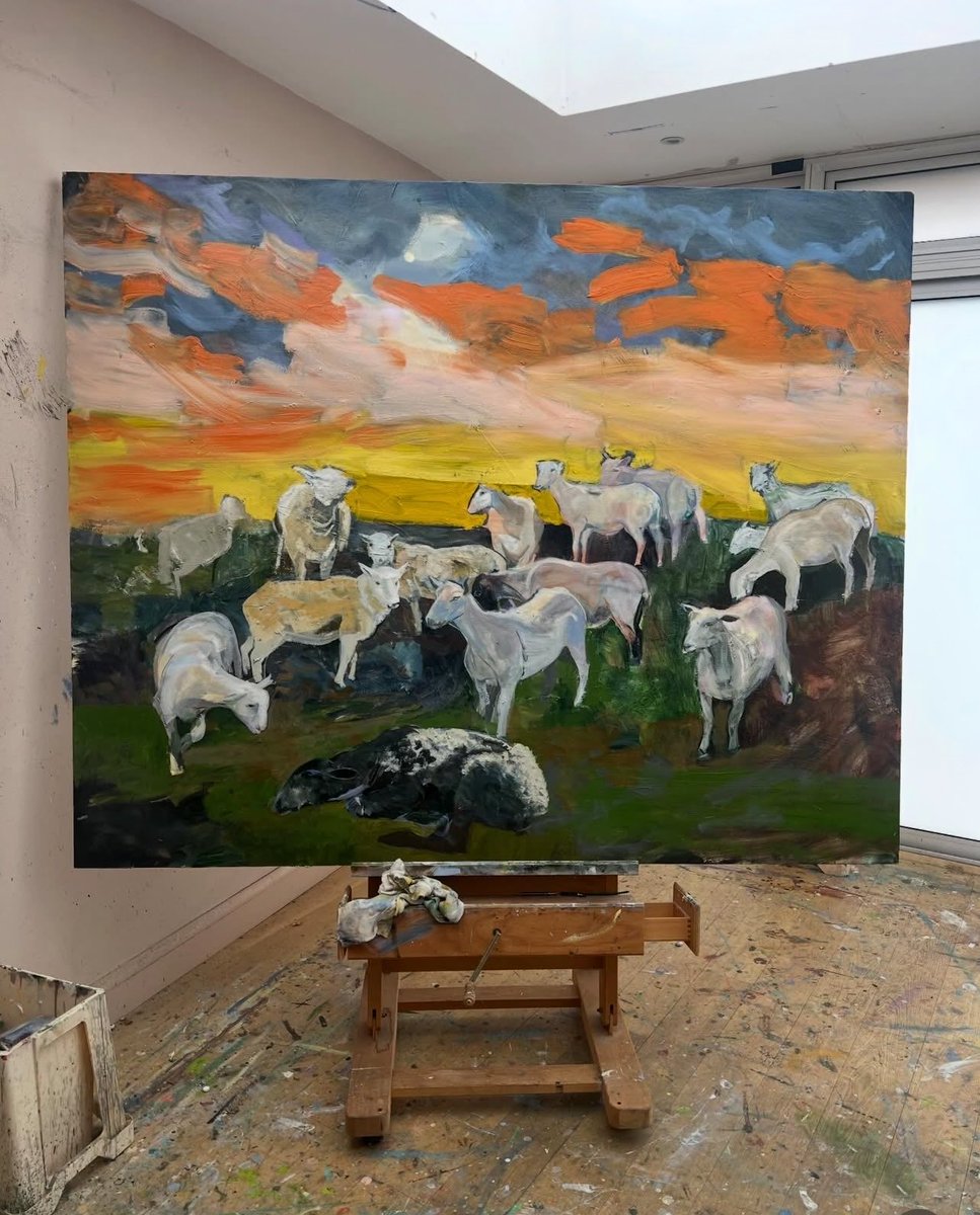 Talkart's tweet photo. 🎨🎉 New @TalkArt podcast! Robert meets painter DAVID DAWSON to discuss his new large scale landscape paintings, part of an ongoing body of work created en plein air in the artist’s county of Montgomeryshire, Mid Wales. Hosted by @RobertDiament. Listen: https://t.co/wVmclMNgV5 https://t.co/dzgVy9UkpM