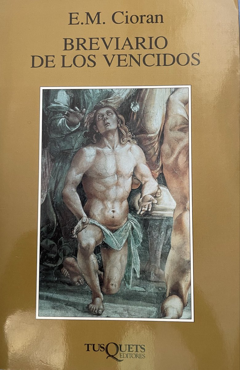kenzaburete's tweet photo. Cioran se hace pesado muchas veces, sobre todo cuando abandona la primera persona, y más aún en francés. En rumano, en cambio, escribía mejor, más vivo. Breviario de los vencidos no es de los más leídos, pero para mí es su mejor libro. Me acompaña desde la adolescencia. https://t.co/9HM1SIhJ2q