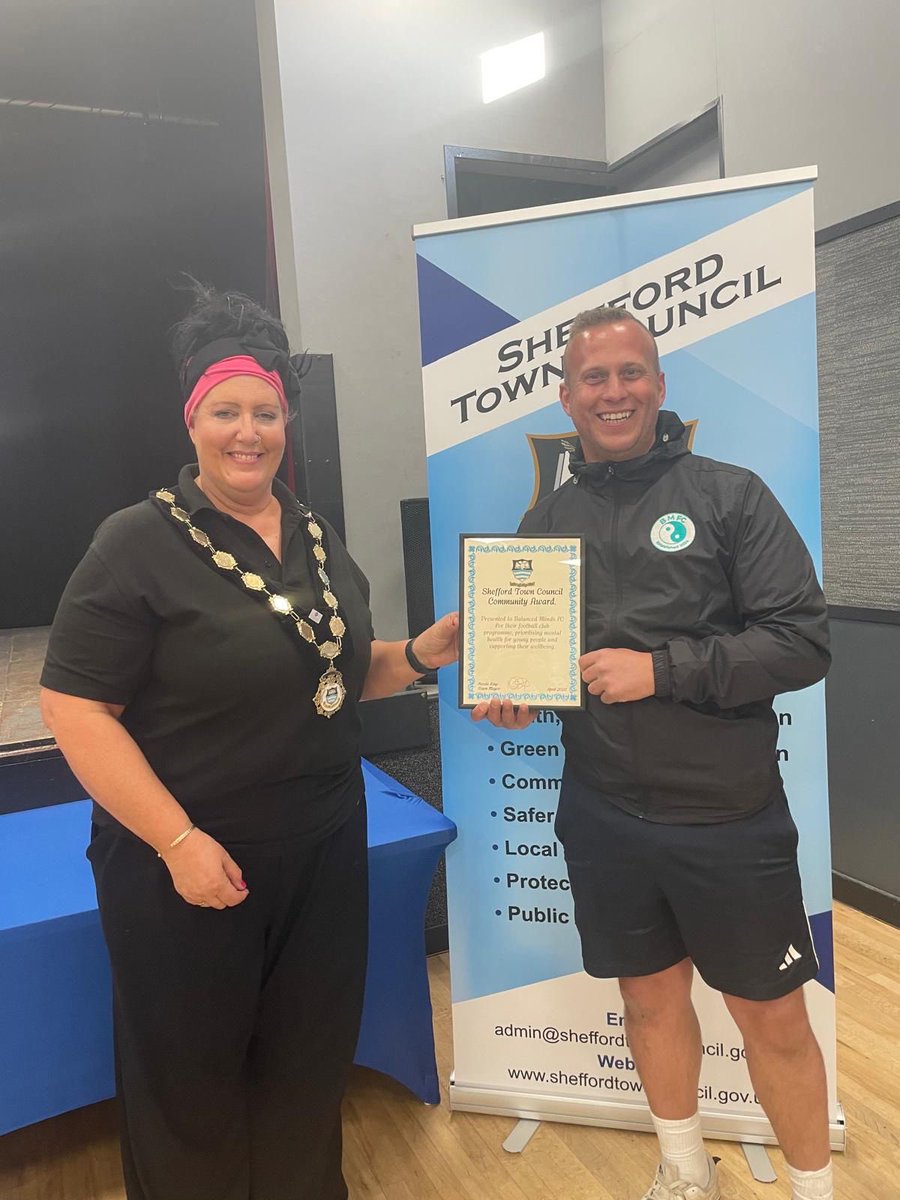 minds_fc's tweet photo. We are incredibly proud to share that BMFC has received an award from Shefford Town Council in recognition of our football programme. As a grassroots youth club, everything we do is built around supporting our players, not just as footballers, but as people. https://t.co/Bas0AevPO2