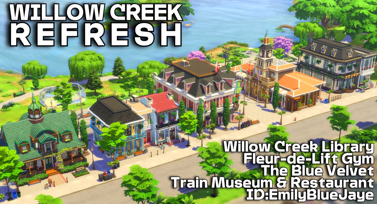 EmilyBlueJaye's tweet image. The Crawdad Quarter neighborhood for Willow Creek is complete!

ID: EmilyBlueJaye

#TheSims4 #ts4 #ts4build #ShowUsYourBuilds #nocc #SimsCreatorsCommunity #willowcreekrefresh