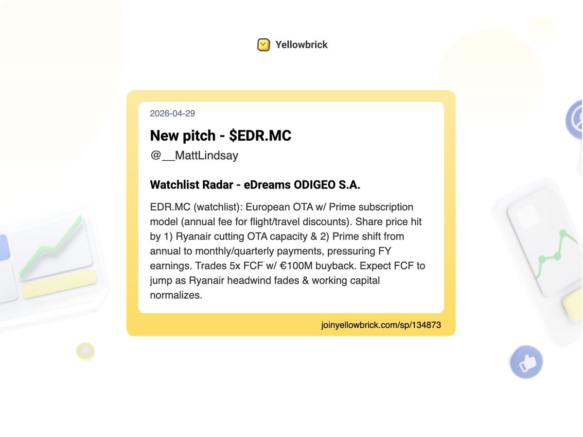 Yellowbrick Investing tweet media