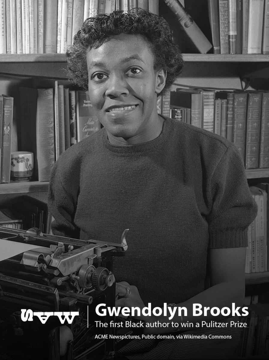 speakingmyname's tweet photo. On May 1, 1950, Gwendolyn Brooks became the first Black author to win a Pulitzer Prize.

A door was opened – Her Pulitzer said, "Our stories matter, our voices belong, and excellence cannot be denied."

#GwendolynBrooks #BlackHistory #PulitzerPrize https://t.co/mUWyubLI0e