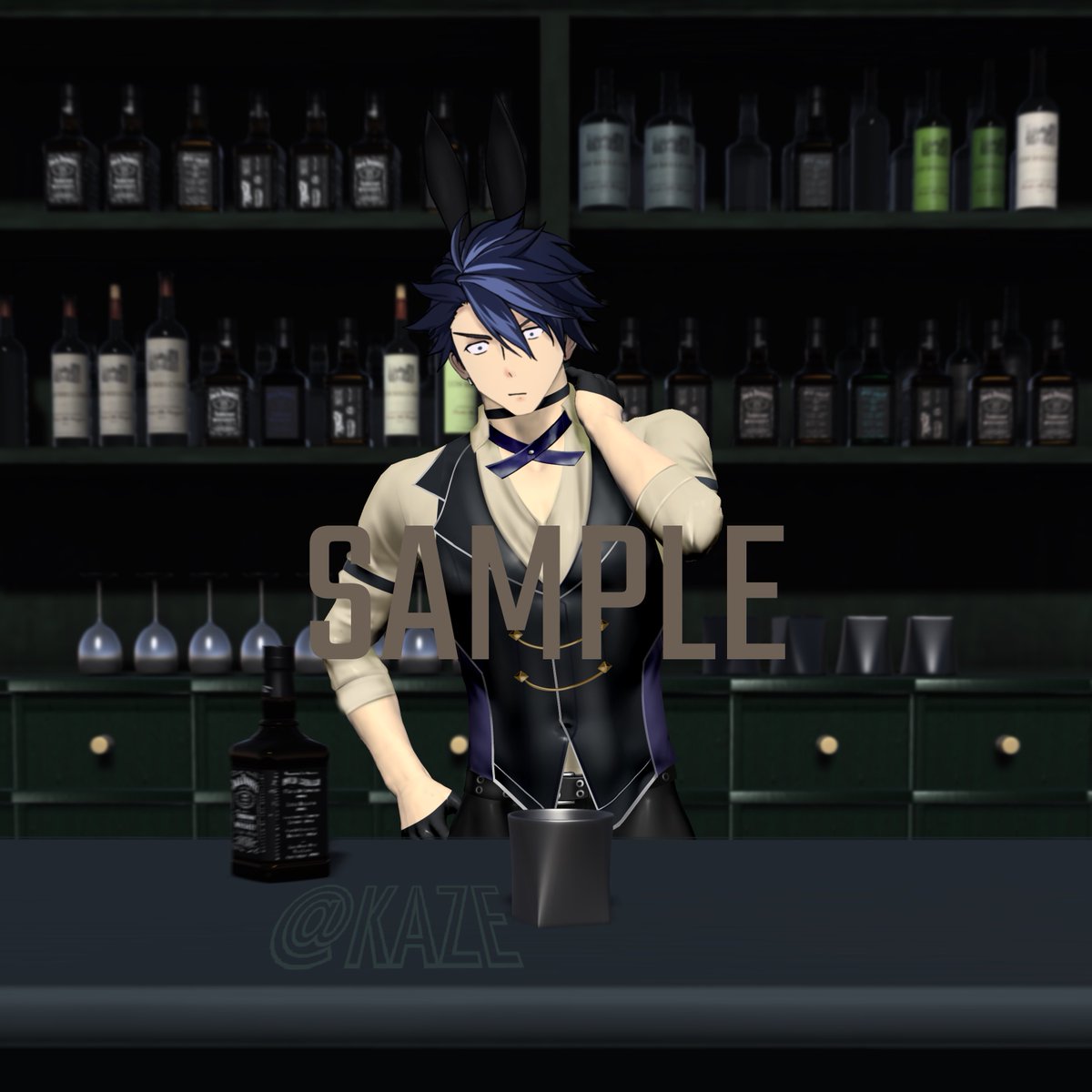 MKaze_Sp's tweet photo. Bunny bartender Van Arkride 🐰🍸

Midnight bar is a dangerous place…
Especially for a cute guy like Van.
On what seemed like an ordinary night, a suited gentleman approached him…
It seems he had been eyeing the young bartender for quite long time. 😏 https://t.co/mEGYICr92L